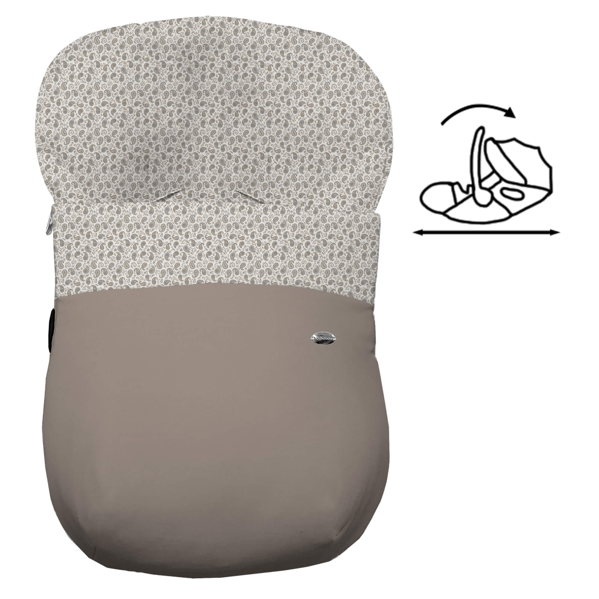 Saco para Grupo Cero Modular Atenas Invierno visón villela estampada