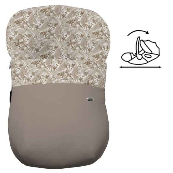 Saco para Grupo Cero Modular Piccolo Invierno tostado villela estampada