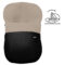 Saco para grupo cero modular polipiel negro pelo marfil