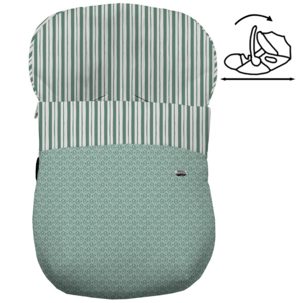Saco para Grupo Cero Modular Porvenza Invierno verde villela estampada
