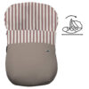 Saco para Grupo Cero Modular Rayas maquillaje polipiel visón villela estampada