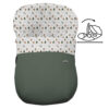 Saco para Grupo Cero Modular Sicilia polipiel verde villela estampada