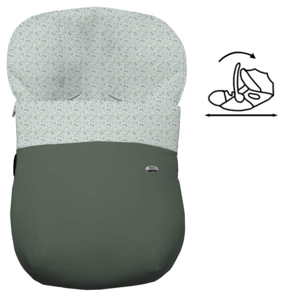 Saco para Grupo Cero Modular Versalles Invierno verde villela estampada