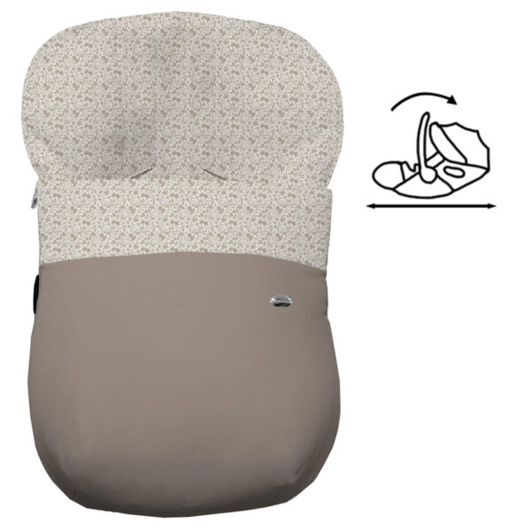 Saco para Grupo Cero Modular Versalles Invierno visón villela estampada