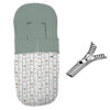 Saco para silla modelo Recto con cremallera polipiel estampada Joel villela verde