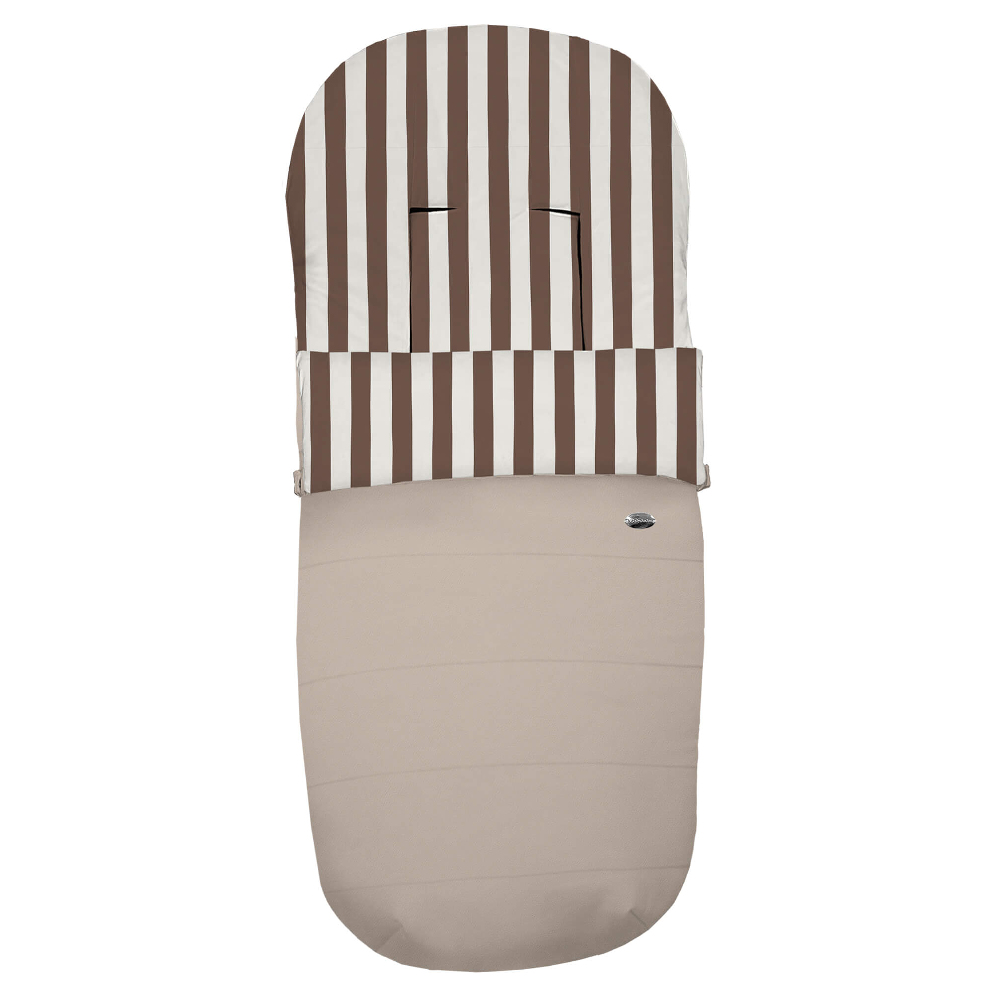 Saco para silla modelo Recto Rayas marron polipiel tostado pelo estampado