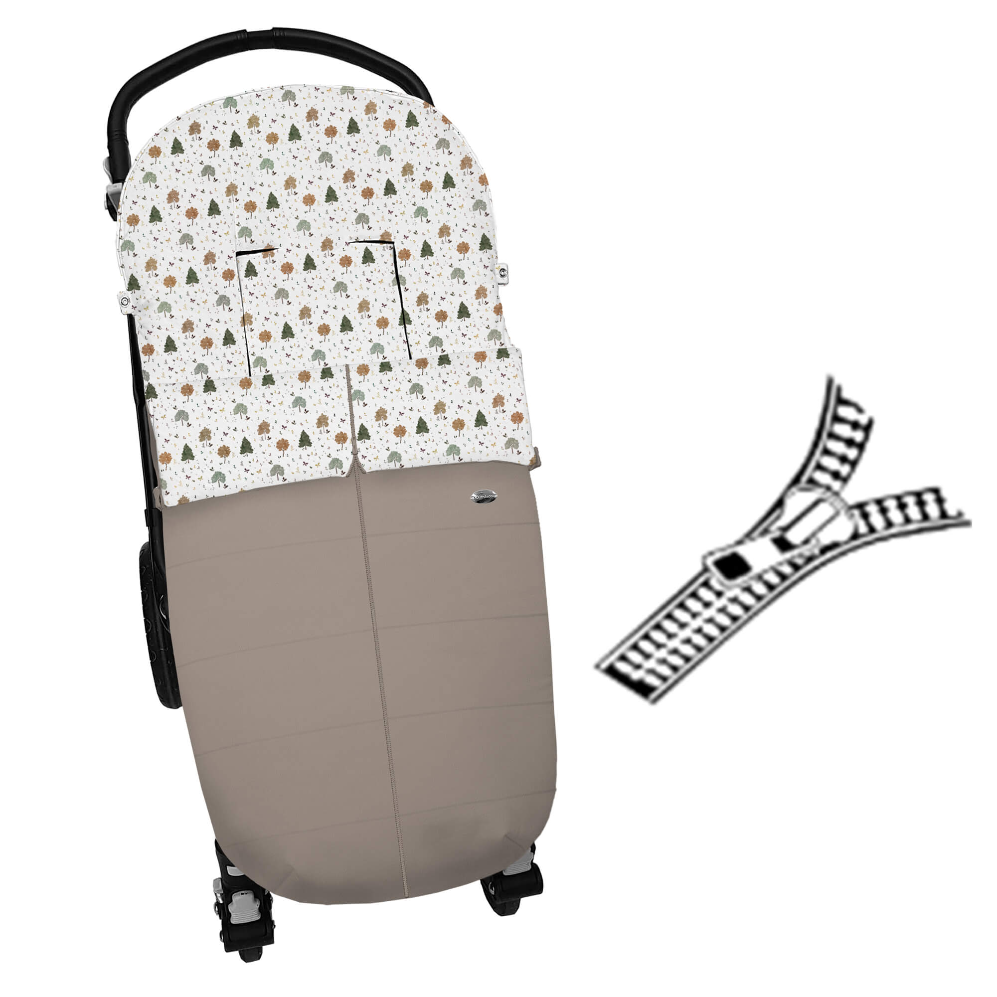 Saco para silla modelo Universal con cremallera Sicilia polipiel visón pelo estampado