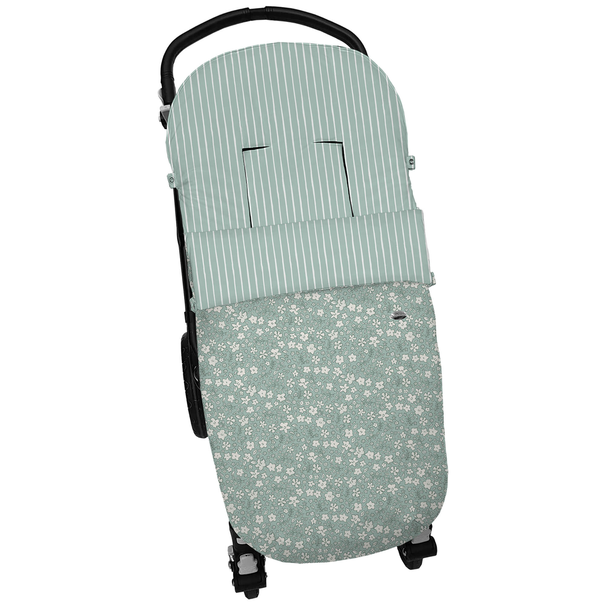 Saco para silla modelo Universal Iris Invierno verde villela estampada