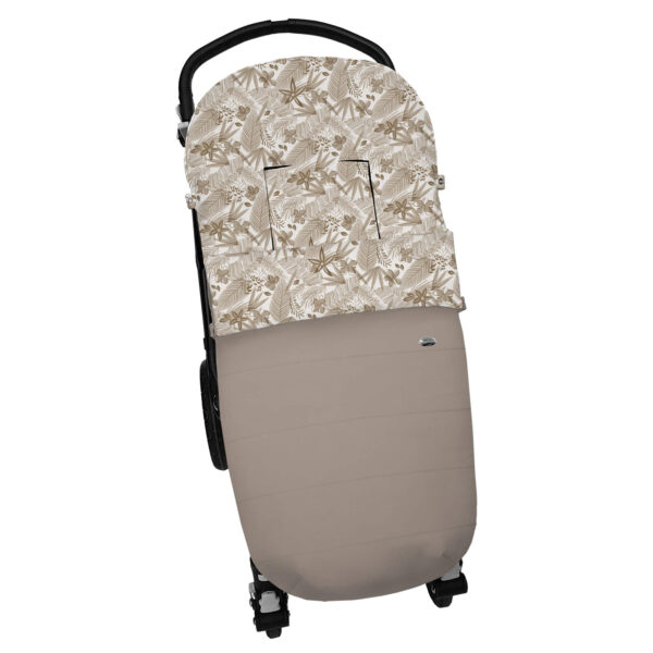 Saco para silla modelo Universal Piccolo Invierno tostado pelo estampado